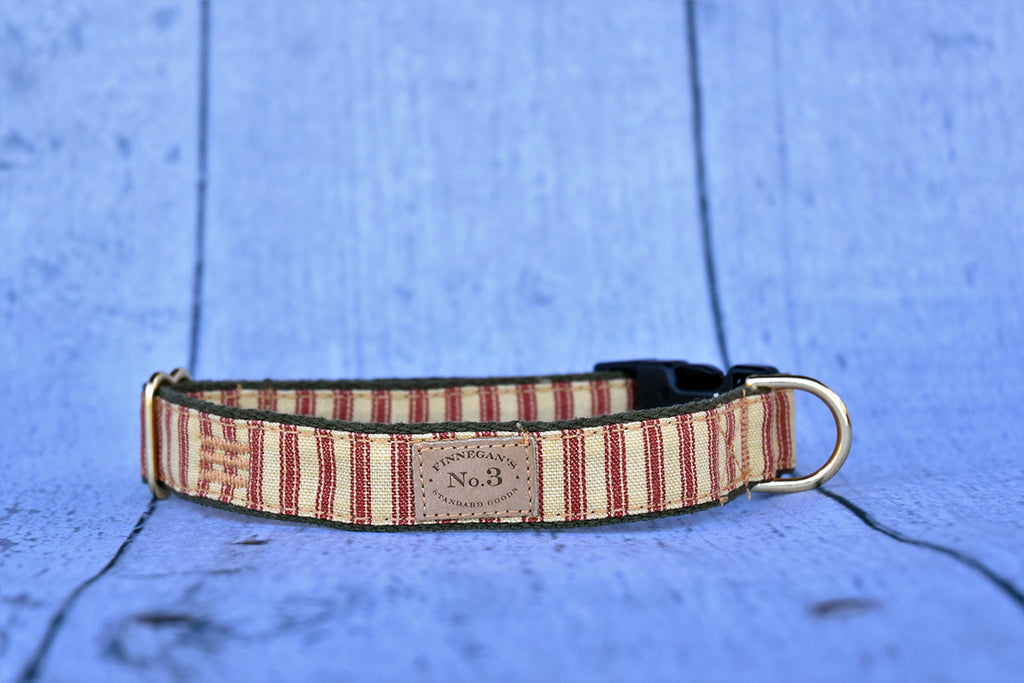 1" Red Stripe Collar