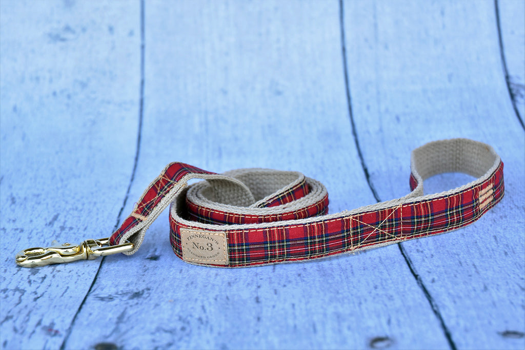 1" Small Red Plaid Lead