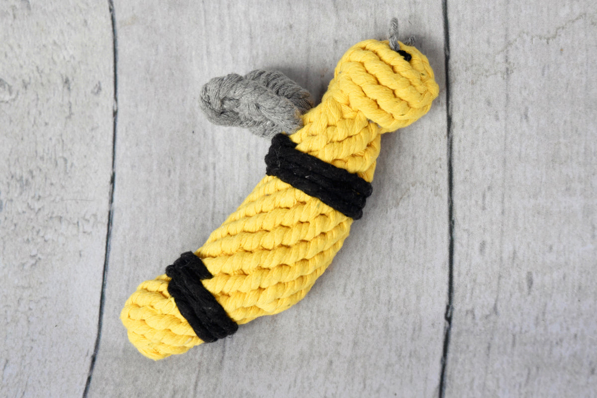 Bumblebee Rope Toy – Finnegans Standard Goods